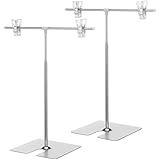 Homoyoyo Supporto per Cartelloni Pubblicitari Regolabile in Acciaio Inossidabile 2 Pezzi Porta Poster Smontabile per Supermercati e Fiere