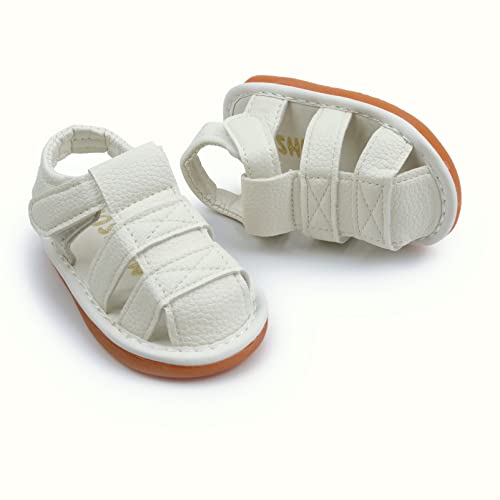 image for WILLFUN Baby Boy Girl Summer Infant Squeaky Sandals Premium Rubber Sol