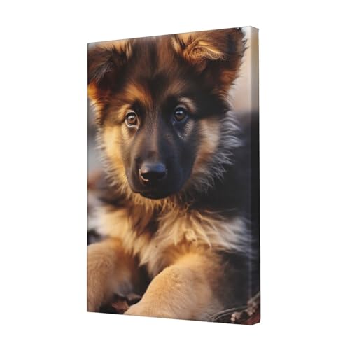 Poster mural chiot berger allemand a suspendre pour deco interieure