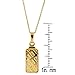 American Coin Treasures 1 Gram Swiss Ingot Replica Pendant Layered in 24KT Gold
