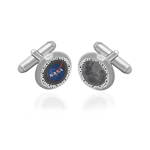 Mancuernillas NASA para hombre con tarjeta artesanal miniatura 1