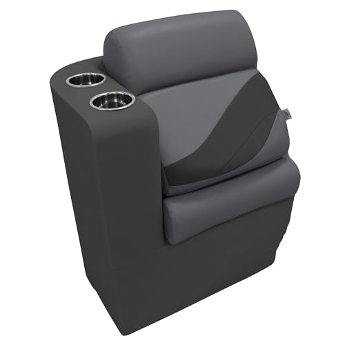 Wise BM13006L-1890 Premier Series Pontoon Left Lean Back Recliner, Slate/Dark Neutral