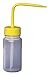 Vestil BTL-WW-4Y Wide Mouth Low Density Polyethylene (LDPE) Round Squeeze Wash Bottle with Yellow Cap, 4 oz Capacity, Translucent