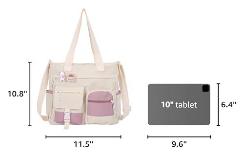 Image of Phaoullzon Crossbody Cute Bag for Teens Kawaii Messenger Purse Nylon Shoulder Tote Bags