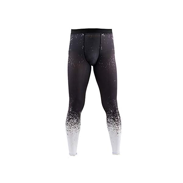 AMZFDC Fashion Men's Yoga Fitness Soft Pants Quick-Drying Sports Printing Long Pants Fitness Accessories for Men (Black…