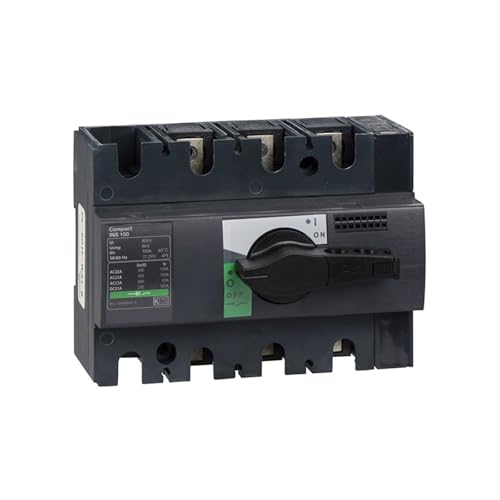 Interrupteur INS100 3P coupure d'urgence pour armoire électrique