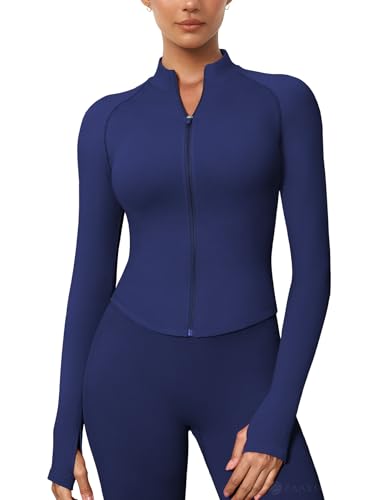 T-shirt de sport à manches longues femme veste fonctionnelle de course ZAAYO zippée