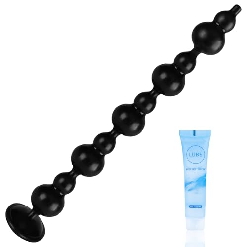 35 cm Analkugeln Buttplug mit 10 Kugeln, Analplug Analkette mit Anal beads für Männer und Frauen, Extra Lang Anal Dildo Anal Hook Anus Masturbator Sex Toy Sexspielzeug