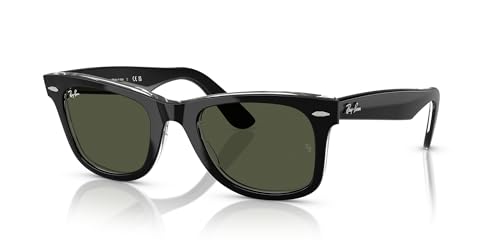 Image of Ray-Ban Rb2140f Original Wayfarer Low Bridge Fit Square Sunglasses for Men for Women