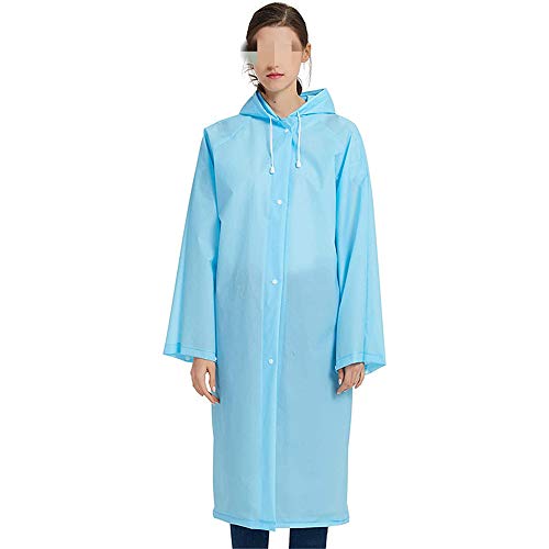 Preisvergleich Produktbild PINXIU Damen-Regenmantel, wasserdicht, leicht, umweltfreundlich, EVA, für Erwachsene Gr. Medium, rosarot