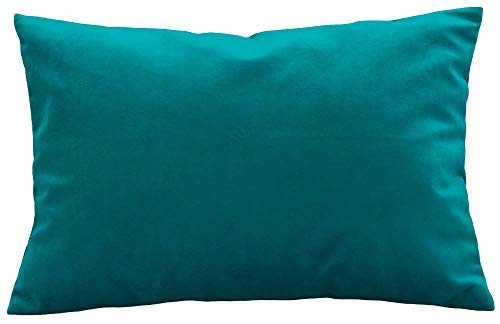 Image of Travel Pillowcase 12x16 500 Thread Count Egyptian Cotton Set of 2 Toddler Pillowcase Zipper Closer 100% Egyptian Cotton (Toddler Travel 12x16 Zipper, Teal Solid)