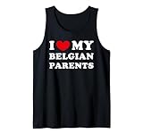 Design classique « I Love My Belgian Parents » avec police vintage