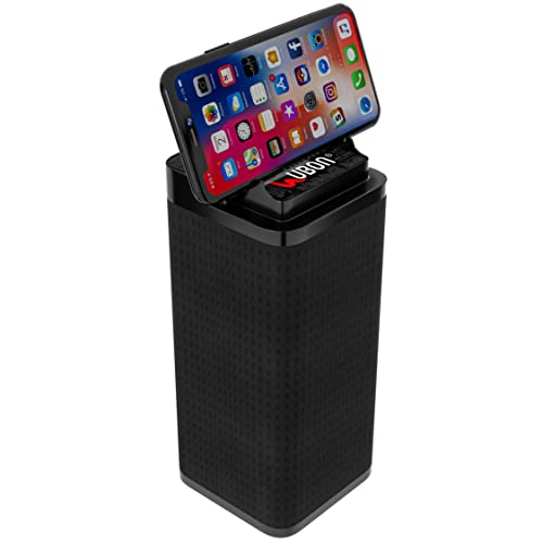 Image of UBON Bluetooth Speaker Meerchi Series SP-53, 7W Wireless Speaker with TWS Function, Inbuilt Mobile Stand, FM Radio, Supports USB, SD Card & AUX, Portable Speaker for Travel Up to 10H Playtime (Black)