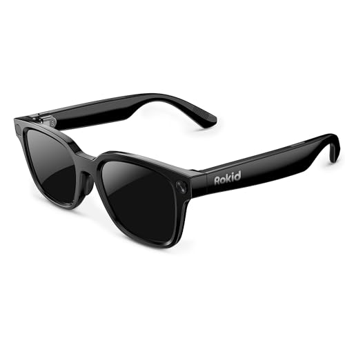 Rokid AI Glasses Style 38,5g ultraleichte Smart KI-Brille mit ChatGPT 5.2, Echtzeitübersetzung ohne Display & 12 MP First-Person-Kamera, IPX4 UV400 für Radfahren, Wandern & Outdoor-Vlogging