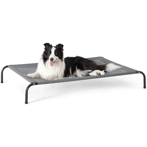 Bedsure Large Elevated Cooling Outdoor Dog Bed Cover