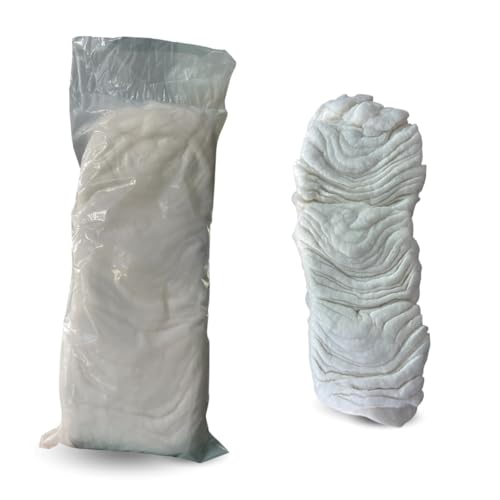 PARENCE.- Bolsa de algodón 200g natural - puro, suave y versátil - Artesanía/Higiene/Limpieza - 200g