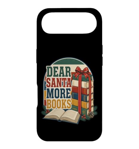 �N���X�}�X Dear Santa More Books Lover Reading Christmas �X�}�z�P�[�X iPhone Air �p