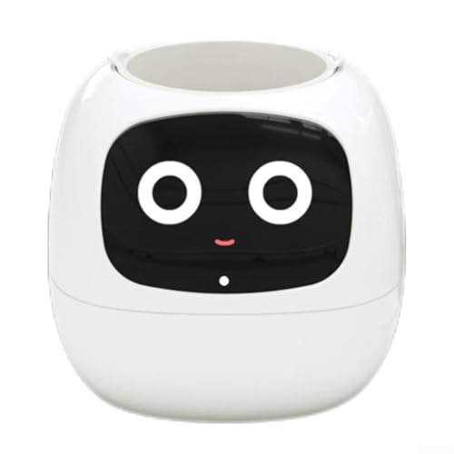 Inteligencia robótica en una maceta Mejora tu experiencia de jardinería con tecnología inteligente (blanco)