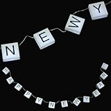 Guirlande lumineuse LED chiffres : si vous souhaitez apporter une touche de nouveauté à votre décoration intérieure, cette guirlande lumineuse à lettres à faire soi-même est un excellent choix. chiffres LED pour fête