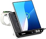 Chargeur sans fil pour Samsung Z Fold 7/S25 Ultra, 30W Station de recharge rapide pour Galaxy Z Fold 7/6/5/4/3/2, Support chargeur pliable pour Galaxy Watch 8/Ultra/7/6/5/4, Chargeur de téléphone double, SwanScout 710FS