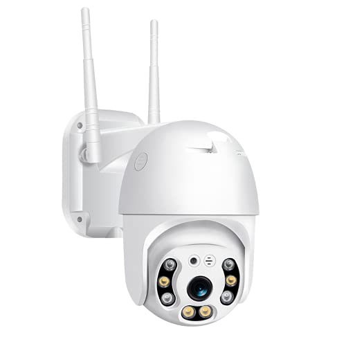 [1080P FHD video e visione notturna] -La IP Camera WiFi Esterno può catturare facilmente immagini 1080P o acquisire video HD anche durante il giorno e la notte. Il LED a infrarossi adattivo consente di vedere chiaramente un raggio di 10 metri al buio funziona solo con APP YOOSEE