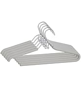 Spring Fever Foam Padded Clothes Hangers with Hooks - Sponge Non Slip Chrome Plating Heavy Duty S...