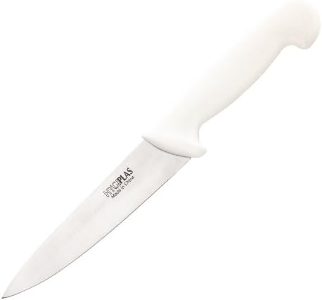 Chefs Knife White Nylon Handle 6.25" blade - Bakery & Dairy