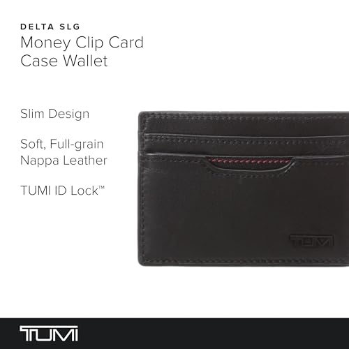TUMI - Delta Money Clip Card Case Wallet - RFID Blocking Wallet for Men - Premium Leather - Pockets & Card Holder - Black2