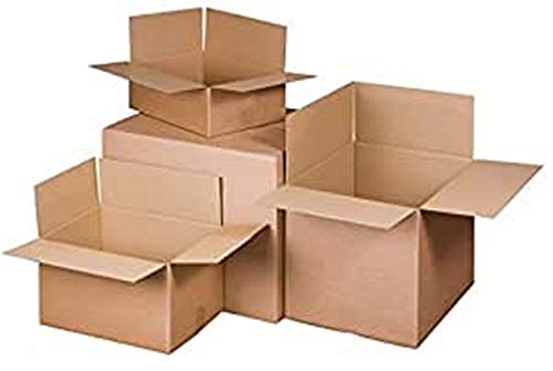 Cartons d'expédition 586x386x386 mm en lot de 5 caisses de transport pour déménagement et stockage