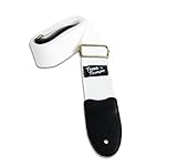 Tone & Tempo Vintage Vegan Guitar Strap (White)