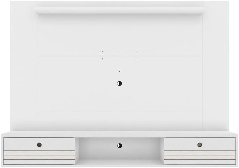 Miniatura 1 de Centro de entretenimiento de madera contemporánea para televisores de hasta 65" en blanco