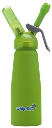Whip-It 1/2-Liter Gourmet Cream Whipper, Rubber Coated, Lime