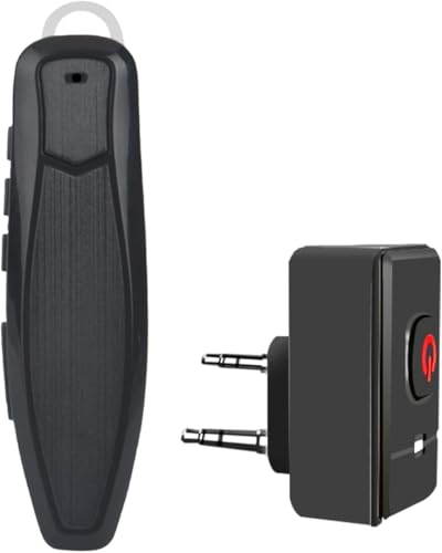 Walkie Talkie Bluetooth Headset, Bluetooth Earpiece with Noise Cancelling Mic, Compatible with BaoFeng Kenwood Btech Radios uv-k5 uv-5r BF-F8HB & More. (Updated Version)