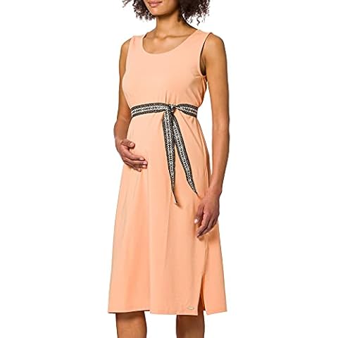 ESPRIT Maternity Damen Dress sl Kleid, Orange Dusk - 821 , S Cover