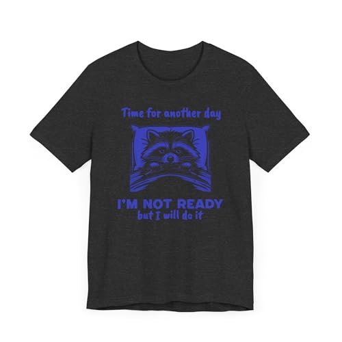 T-shirt avec inscription humour raton laveur mode unisexe confortable