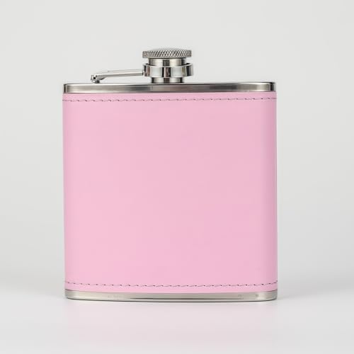 Stainless Steel Hip Flask, 6oz Hip Flasks for Women, Portable Whiskey Flask for Climbing Camping,Girls Cute Beautiful Pocket Decorative Flask, for Climbing Camping Barbecue Bar Party Drink