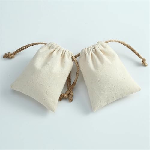 Bolsas de algodón para joyas sin rayones sacos de yute pequeños contra el desorden 6