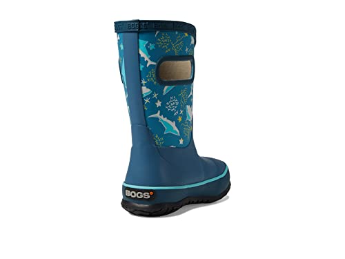 BOGS Rain Boot Shark Coral (Toddler/Little Kid/Big Kid) Light Blue Multi 5 Big Kid M - Thumbnail 5