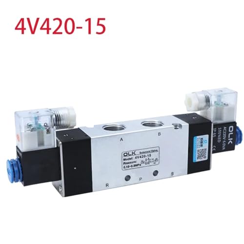 Distributeur bistable 4V420-15 electrovanne 5/2 haute precision 220V - 4
