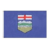 AZ FLAG - Alberta Flag - 2x3 Ft - 100D Polyester Canada - Canadian Region Of Alberta Banner with Two Metal Grommets - Fade Resistant - Vivid Colors - 2' x 3' Feet - 90x60 Cm