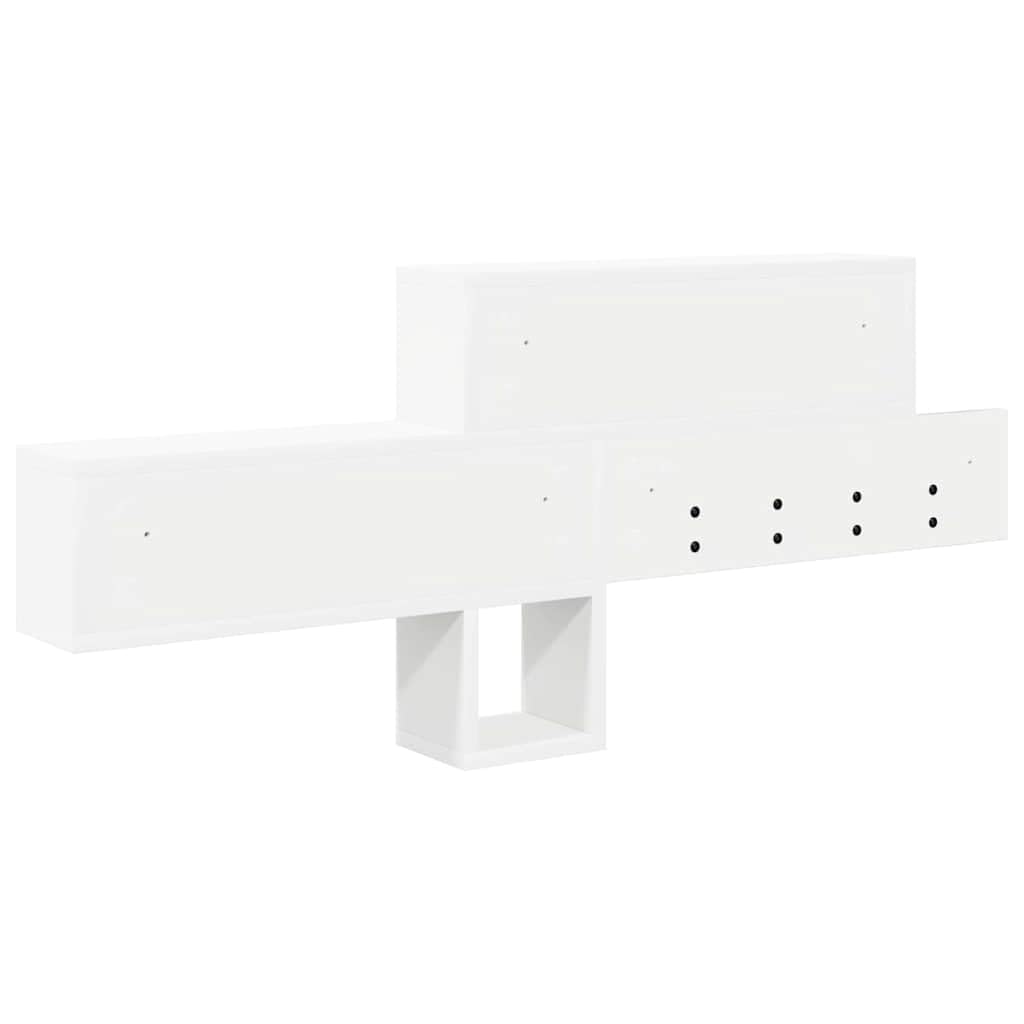 Appendiabiti da parete con ripiano, 100 x 12 x 43,5 cm, bianco