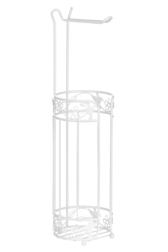 Premier Housewares Toilet Roll Storage Free Standing 3 Rolls Bathroom Toilet Roll Holder H57 X W16xd15