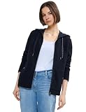 Wohlfühlen im Baumwollmix Cecil Damen Hoodie Sweatjacke universal blue XL