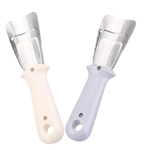 TOVINANNA 2pcs Refrigerator Fridge Ice Scraper Ice Spade Freezer Scraper Handheld Frost Spade Scraper for Cleaning Ice Removing Scraper Deicing Multifunction Ice Spoon Plastic