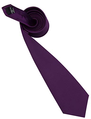 Image of GUSLESON Classic New 3.15 inch(8cm) Men's Solid Color Necktie Wedding Business Tie + Gift Box