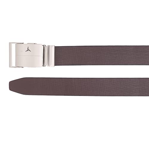 Image of Men's Formal Genuine Leather Auto-lock Adjustable Belt (JAFA-37-BL)
