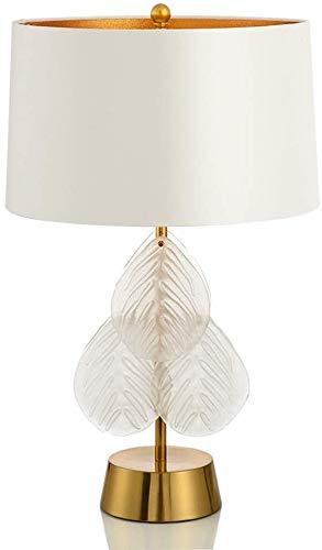 Lampe de table en cristal dore bronze fer forge moderne