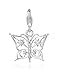 Produktbild Thomas Sabo Charm-Anhänger, Sterlingsilber, Zirkonia, Schmetterling, Silber