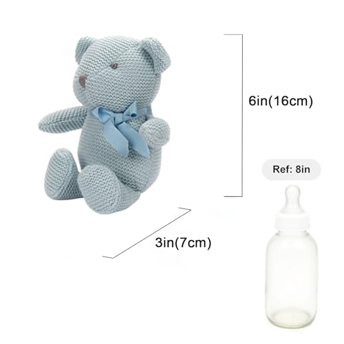 Peluche Paresseux FLUFFYFUN Doudou Jouet bébé Sloth Gris Ours Bleu