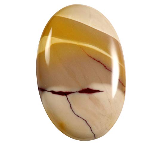 Jaspe Mookaite rouge ovale cabochon naturel en vrac 44,9 ct Oc29